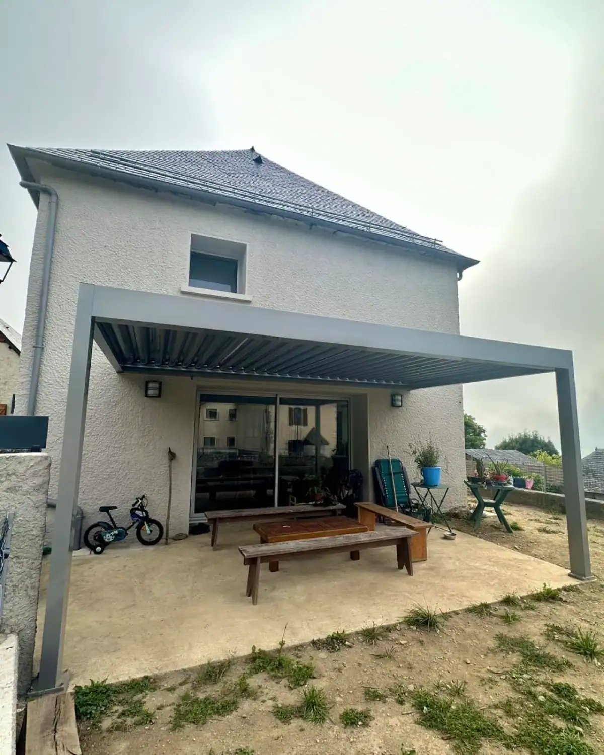 Pergola Bioclimatique à lames Rénov'Aktion